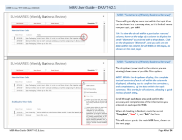 Free Microsoft Access Web Application Migration Strategy Report 42 MS Access web application training manual page demonstrating record sorting and textual contents.