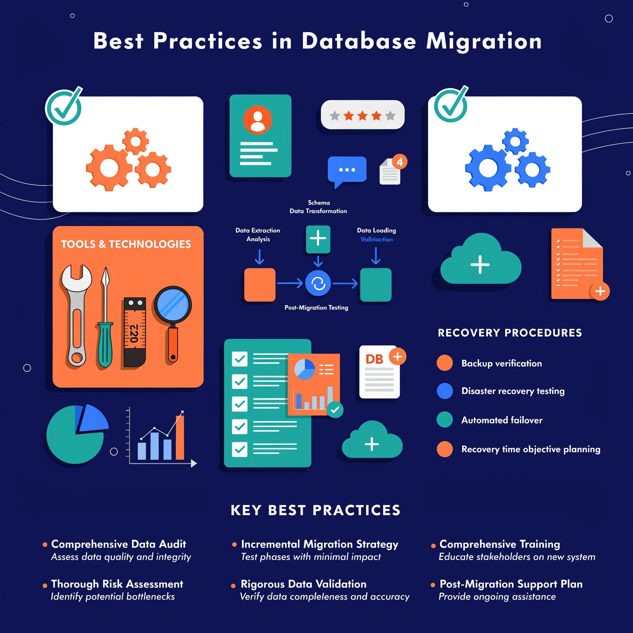Migrate Microsoft Access To SQL Server Safely 2 Database migration best practices diagram illustrating data extraction, schema conversion, and recovery procedures.